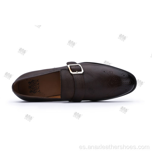 ANAX Hombre Piel Zapatos Casual Mocasín